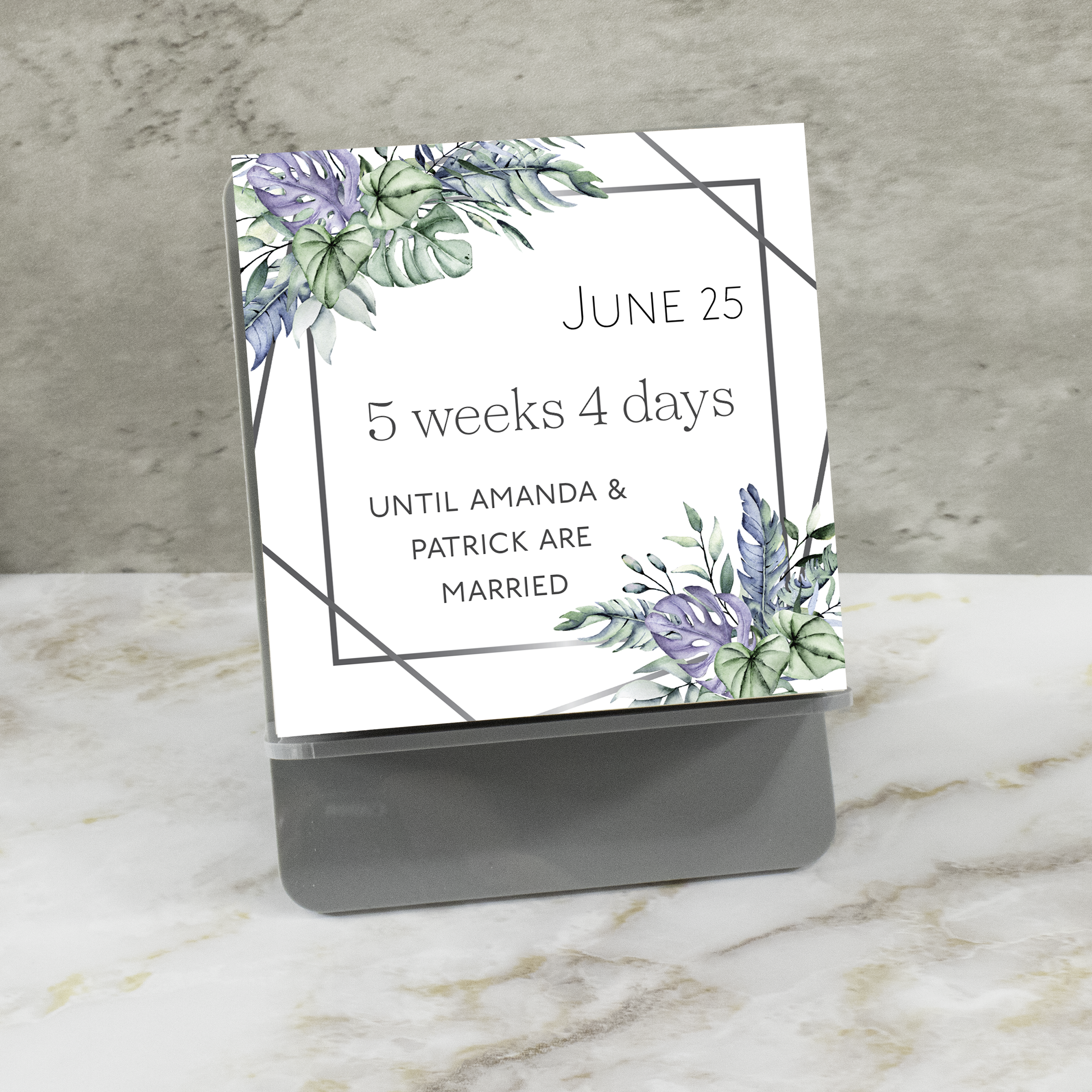 Palm Leaves Tear-Away Countdown Calendar