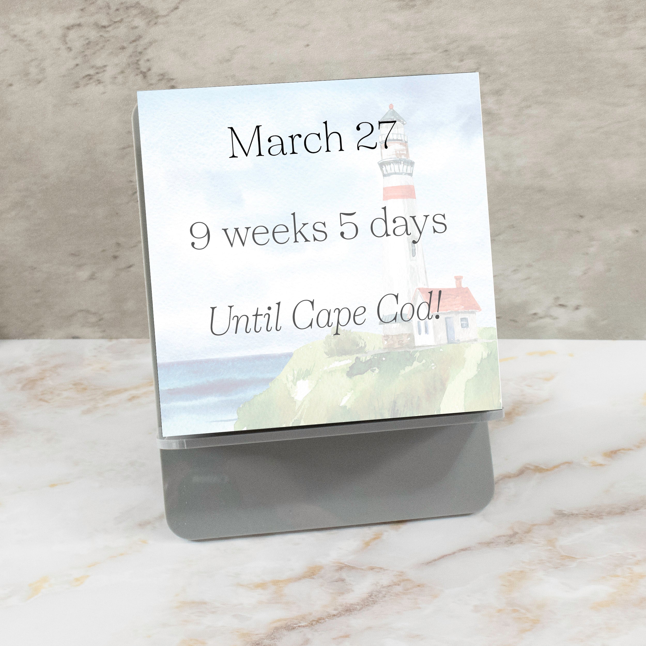 Lighthouse Tear-Away Countdown Calendar