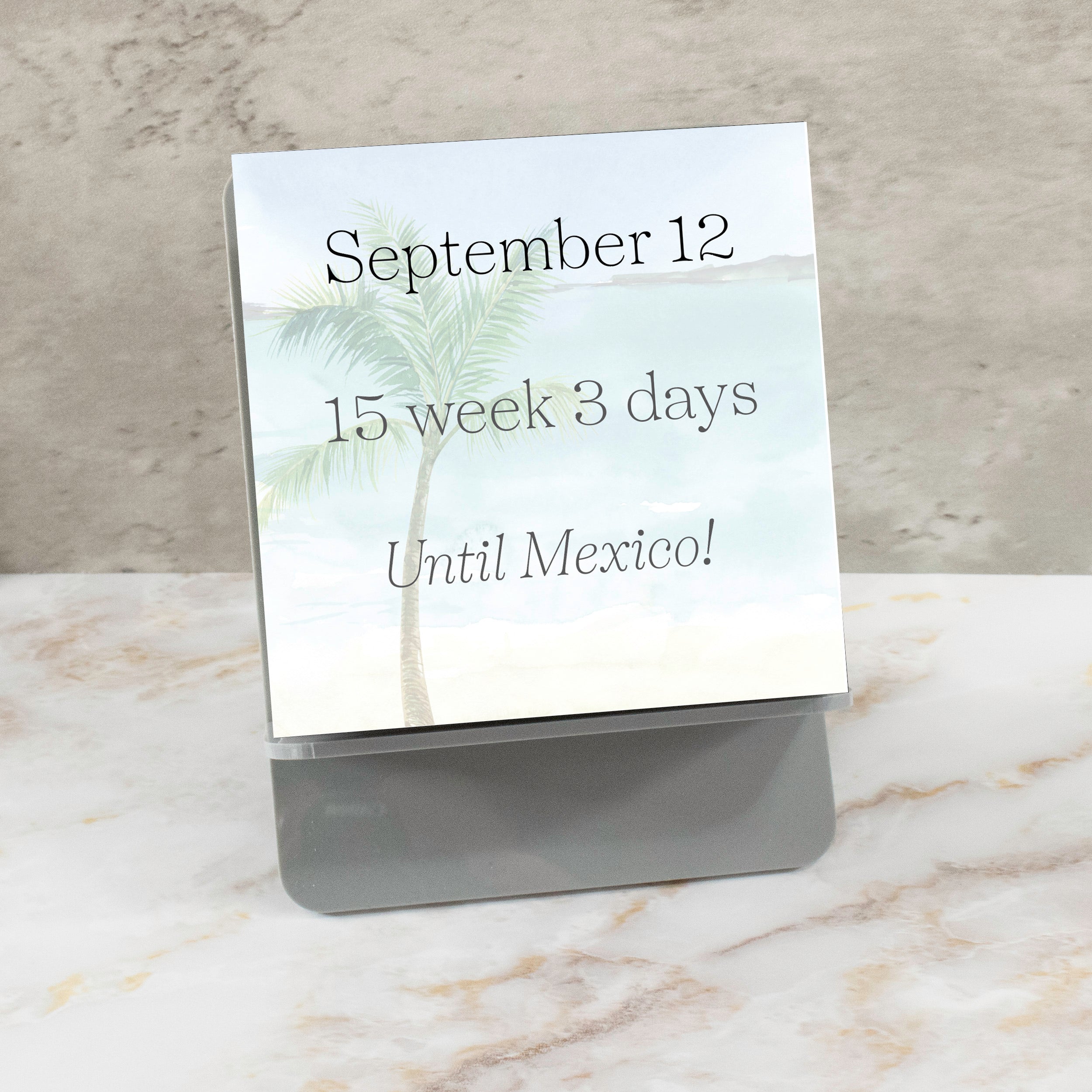 Palm Tree Tear-Away Countdown Calendar