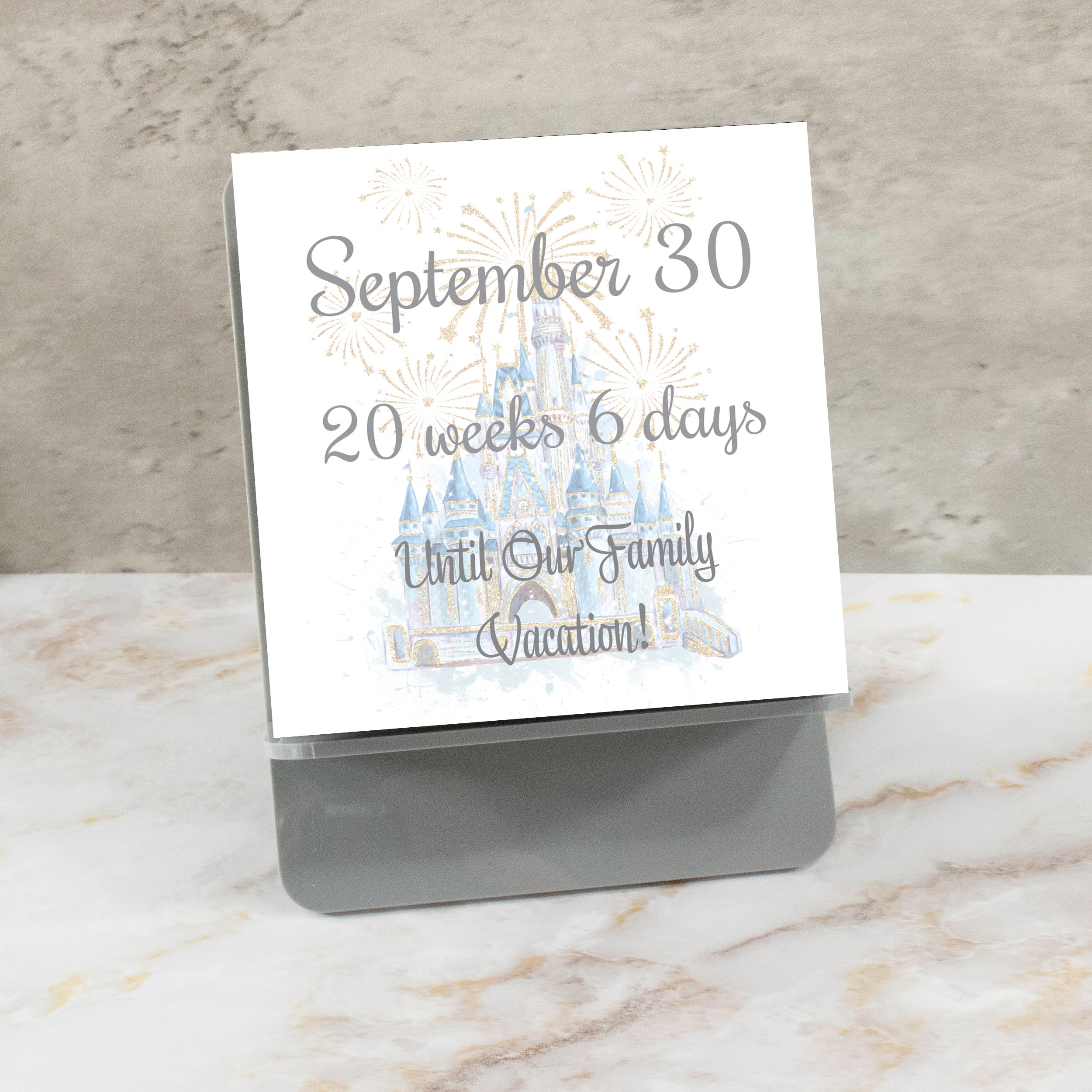 Magical Castle Tear-Away Countdown Calendar