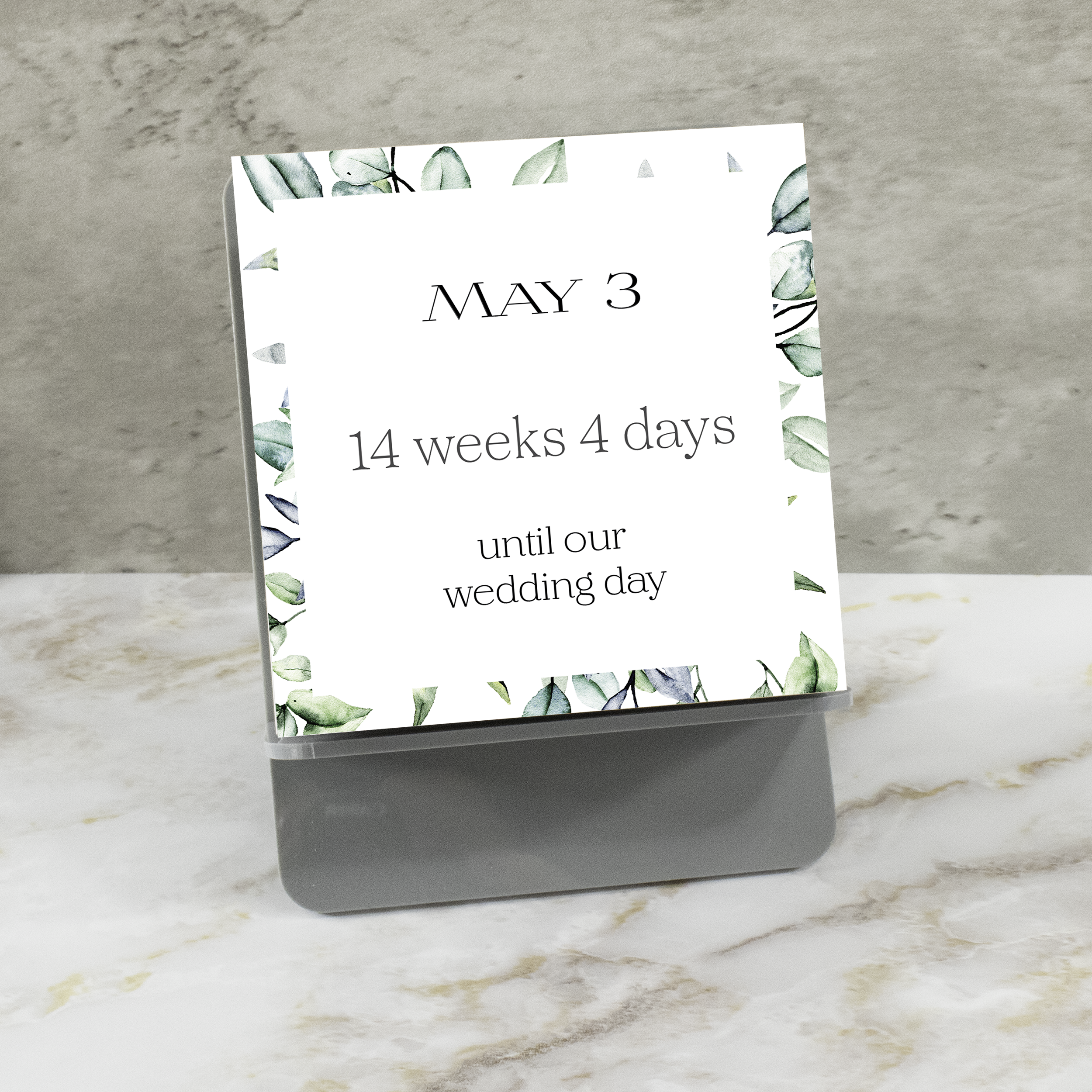 Eucalyptus Tear-Away Countdown Calendar