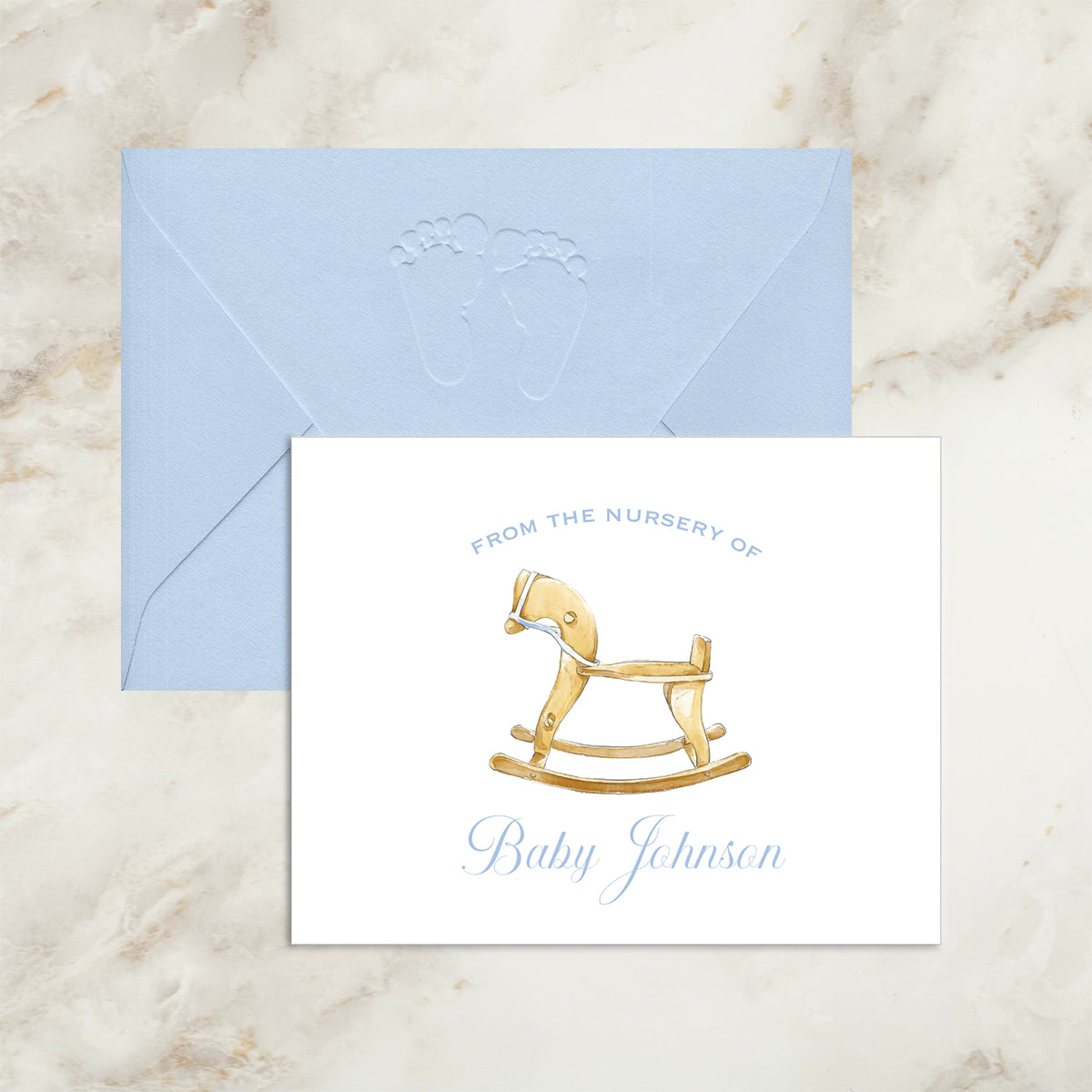 Baby Boy Rocking Horse Card | GME Paper Products