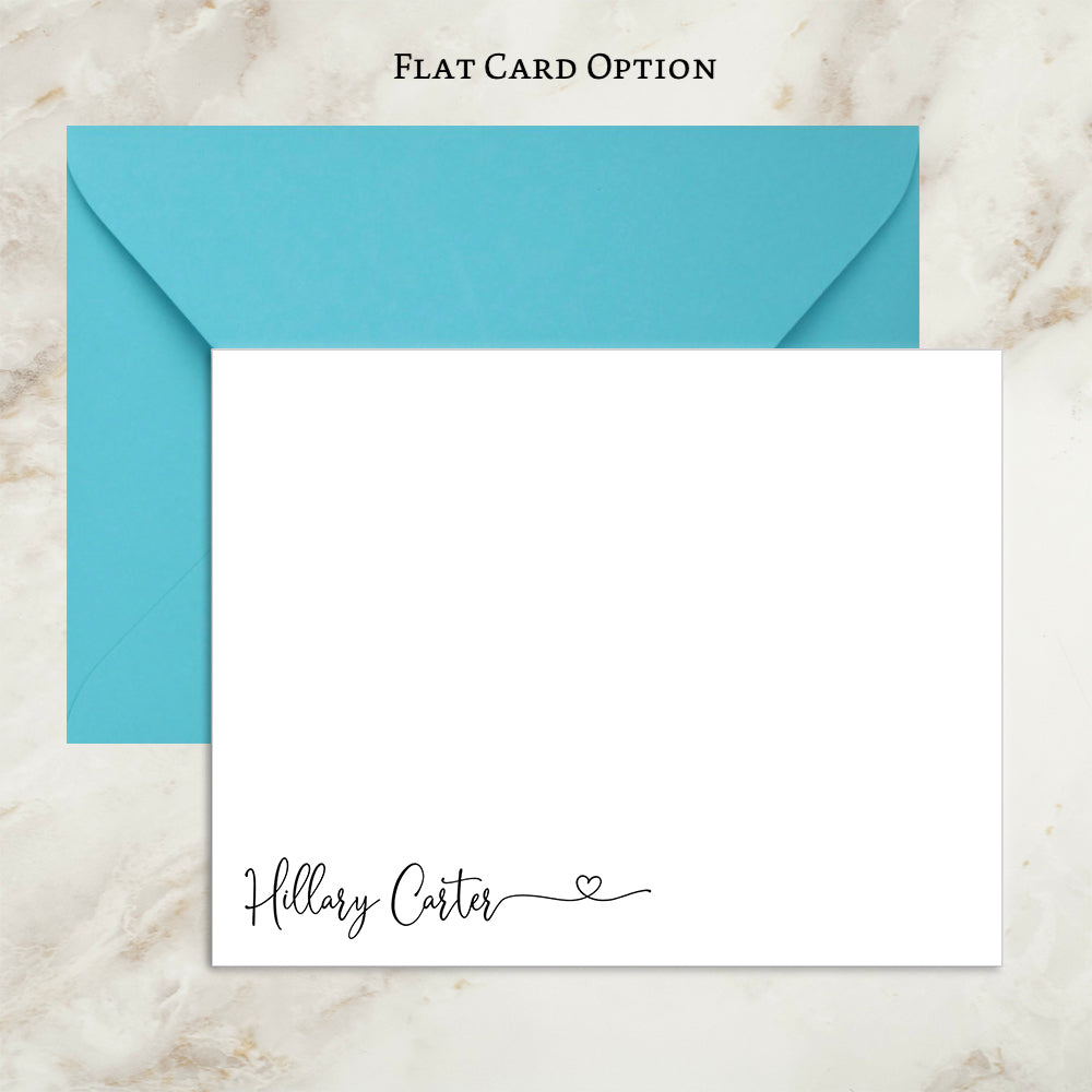 Script Heart Card | GME Paper Products