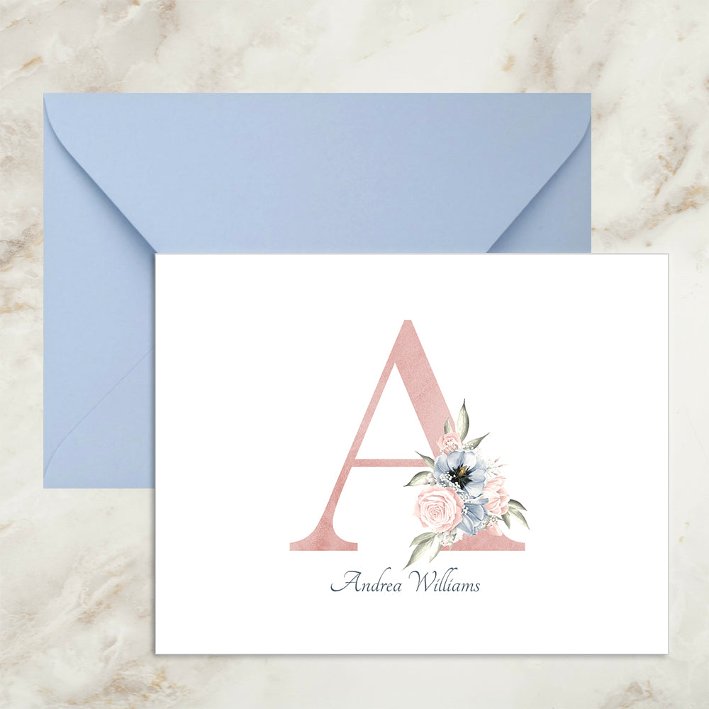 Blush Initial Card | GME Paper Products