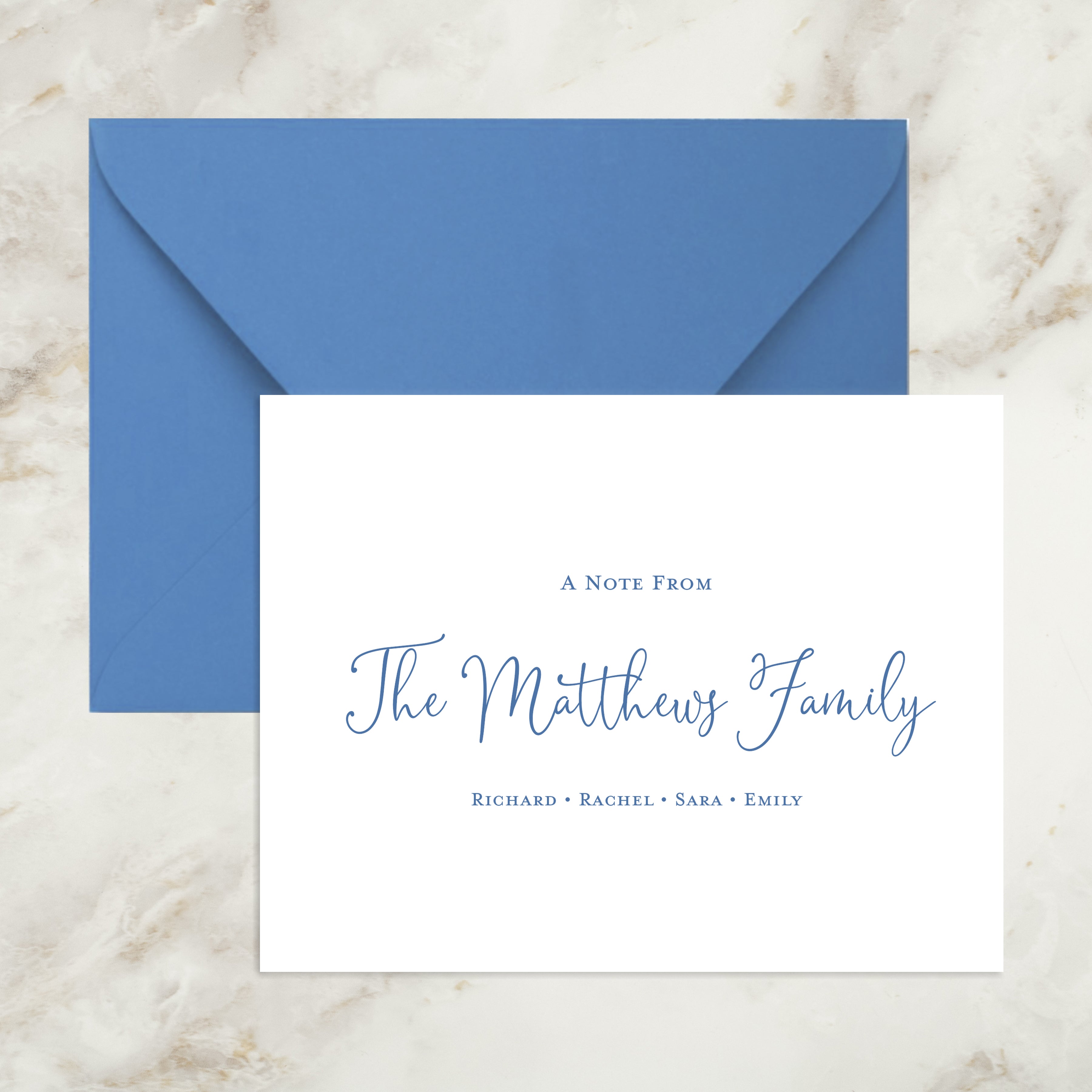 A Note From Family Note Cards