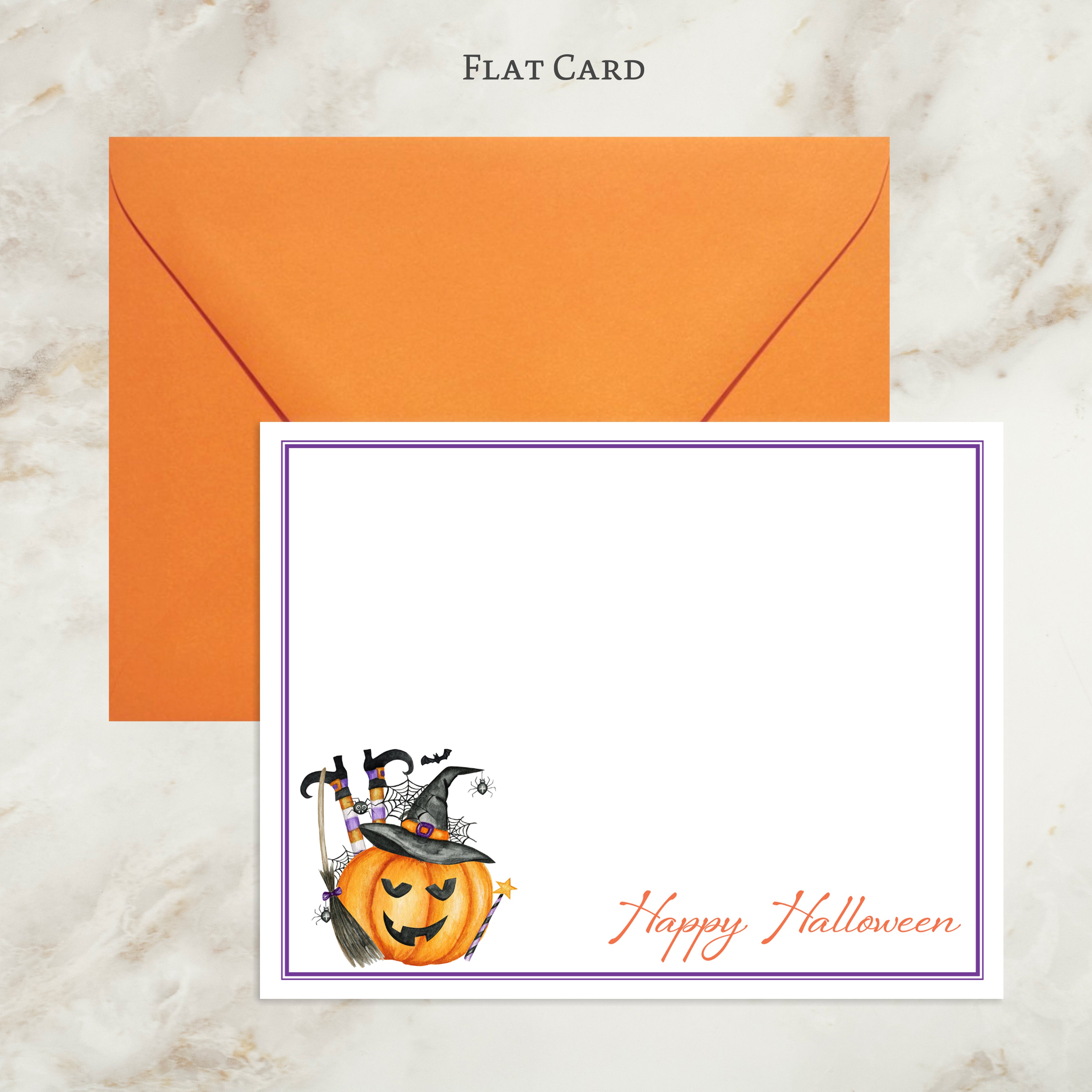Spooky Pumpkin Halloween Card