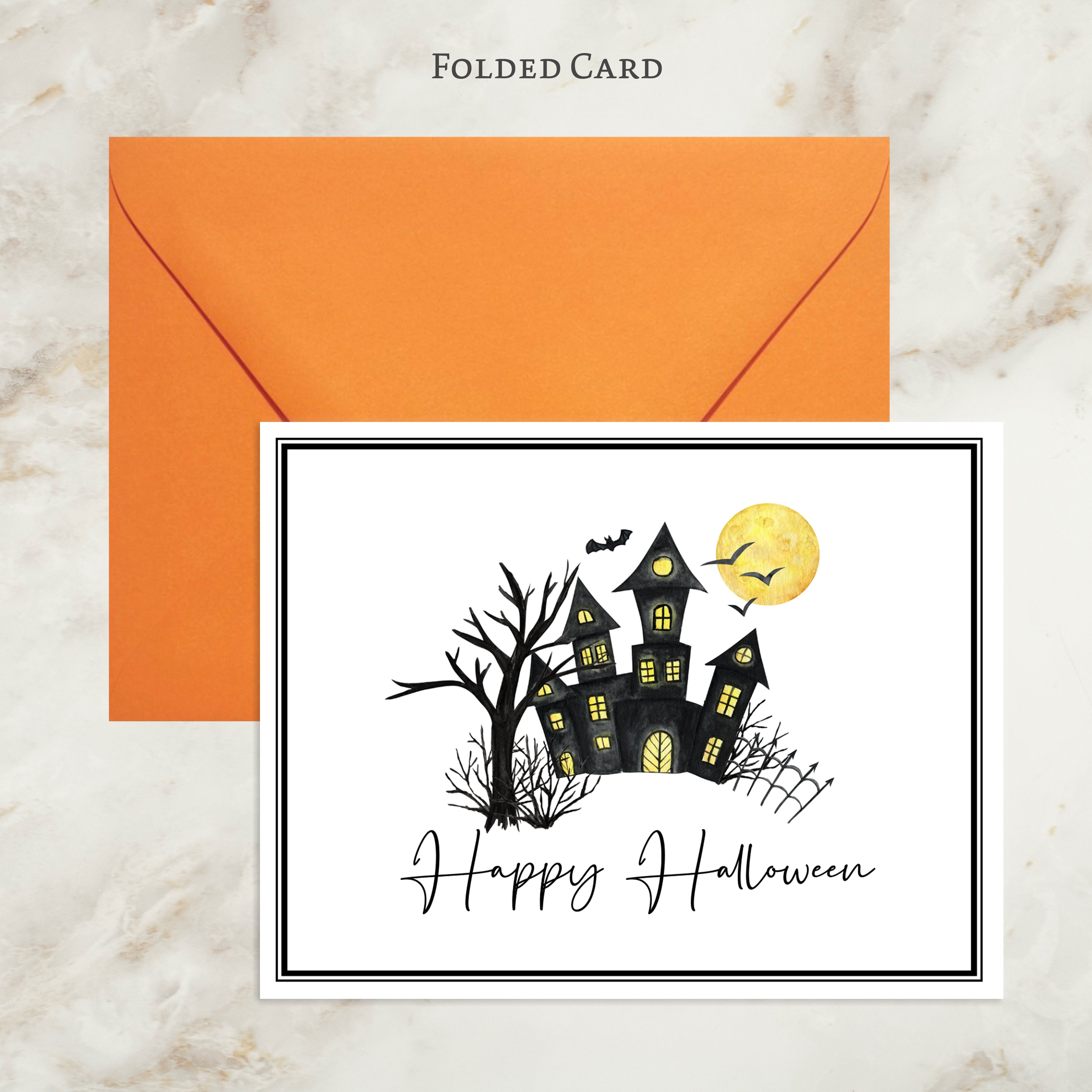 Haunted Halloween Card
