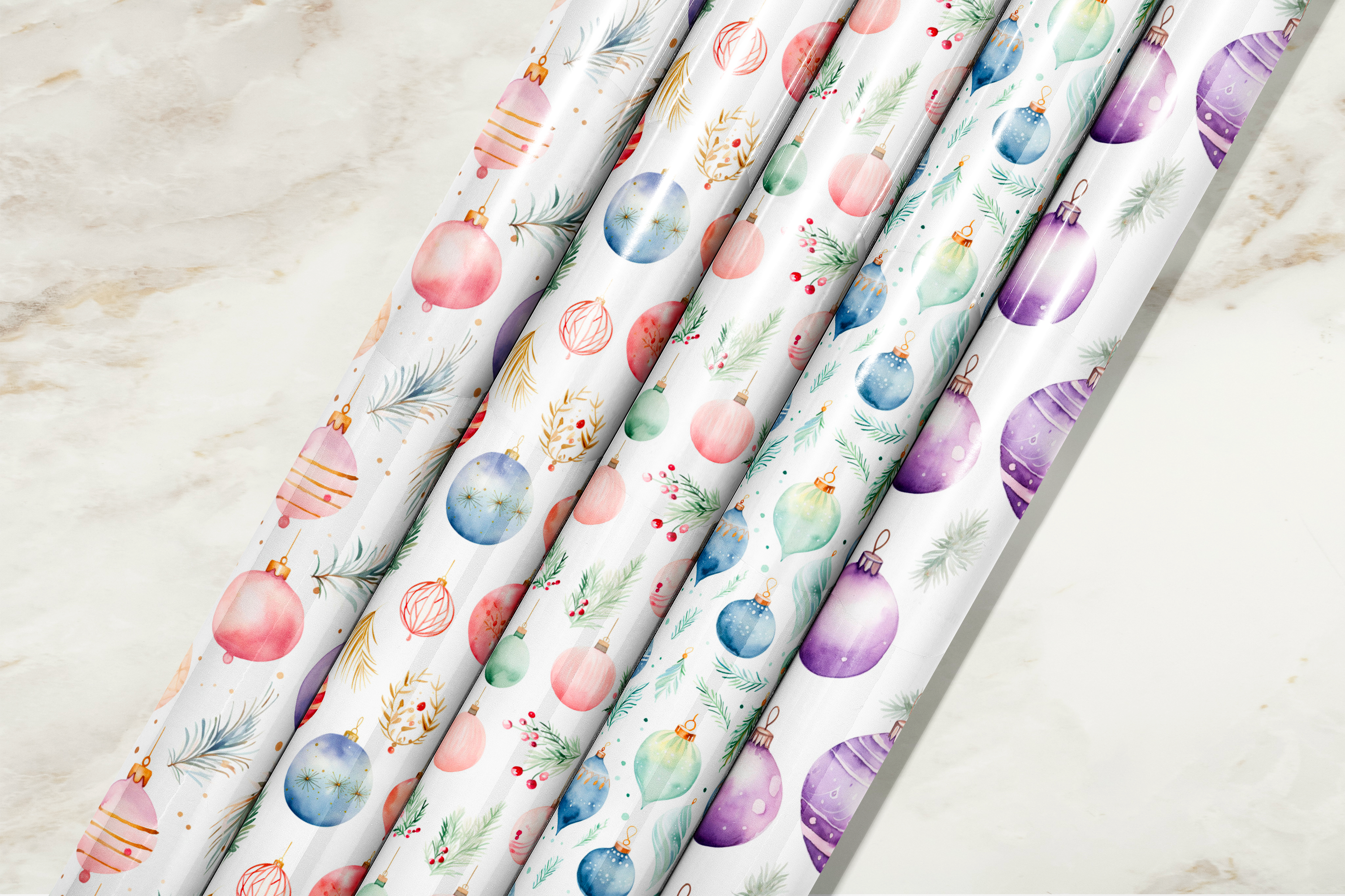 Colorful Ornament Gift Wrap