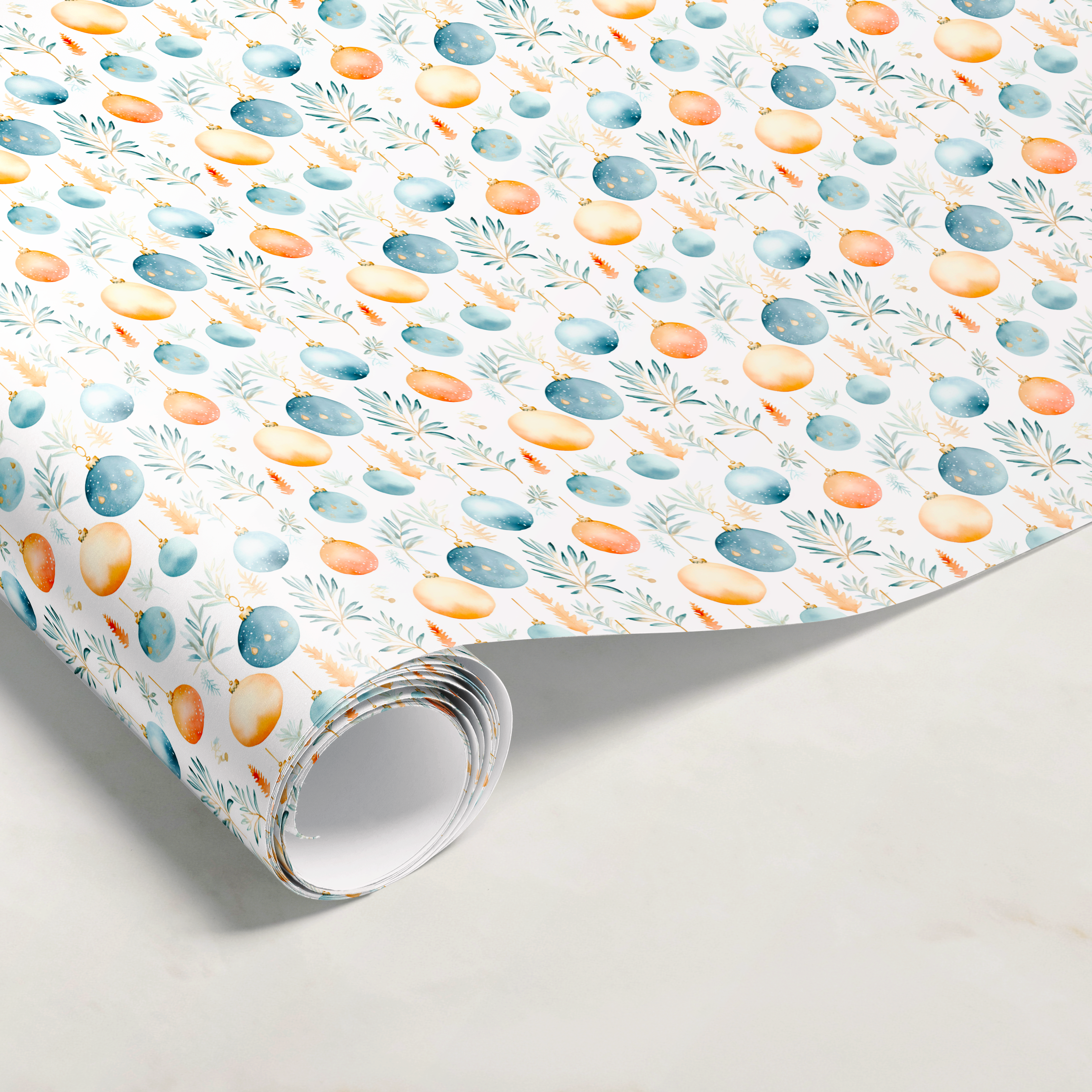 Colorful Ornament Gift Wrap