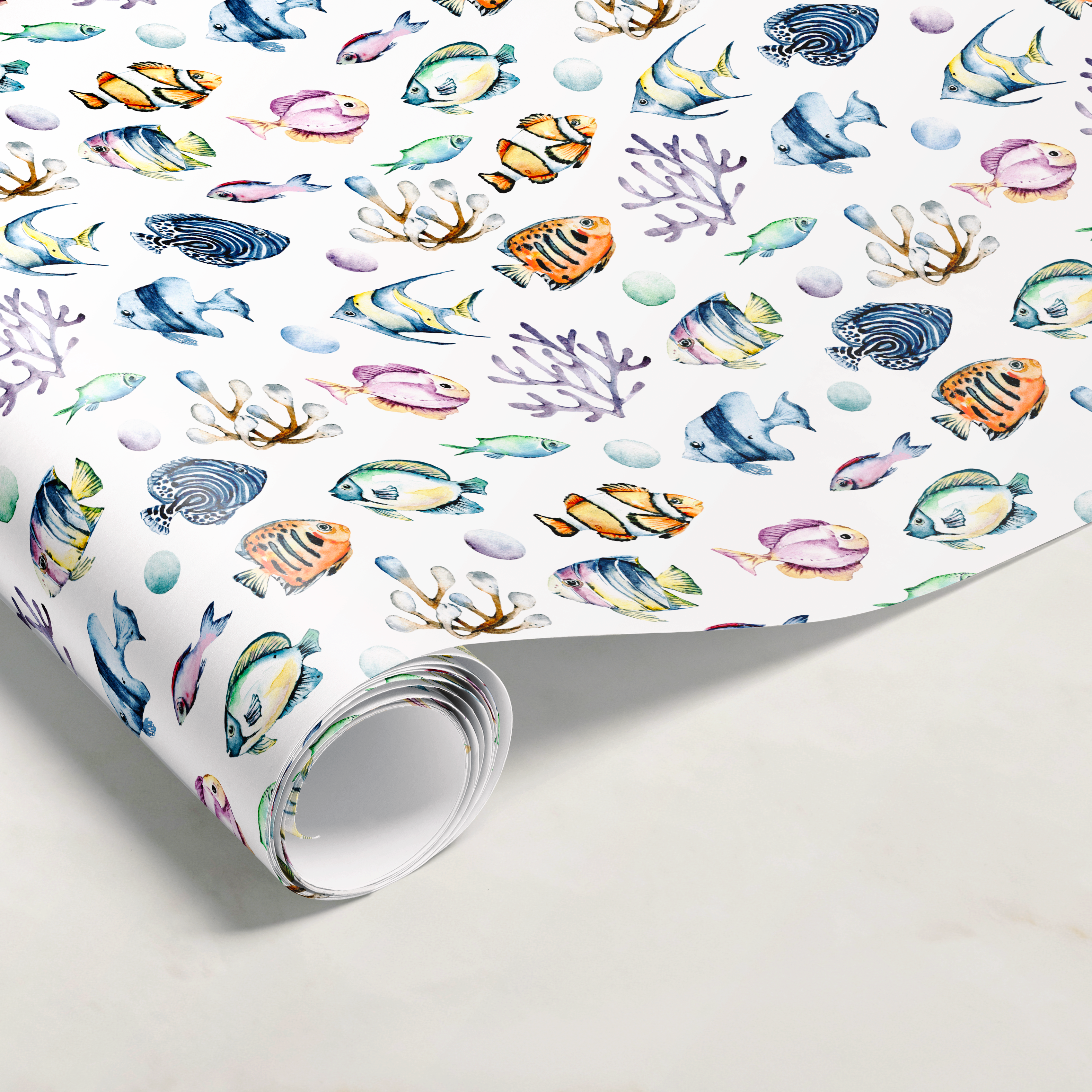 Ocean Sea Creature Gift Wrap