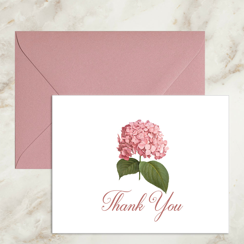 Hydrangea Thank You Card