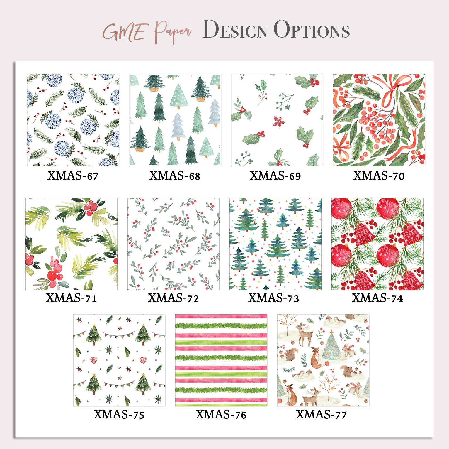 Christmas Pattern Gift Wrap