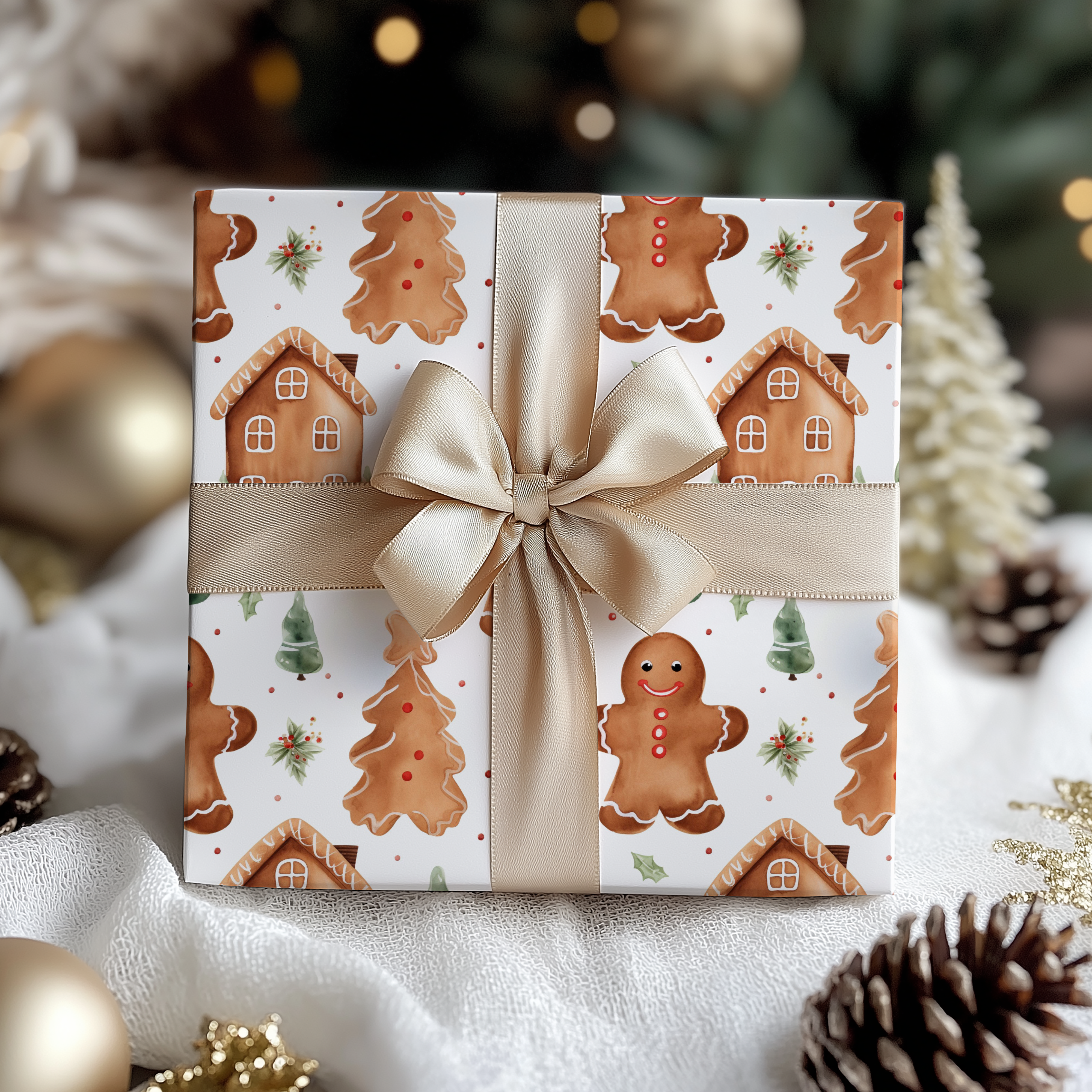 Gingerbread Gift Wrap