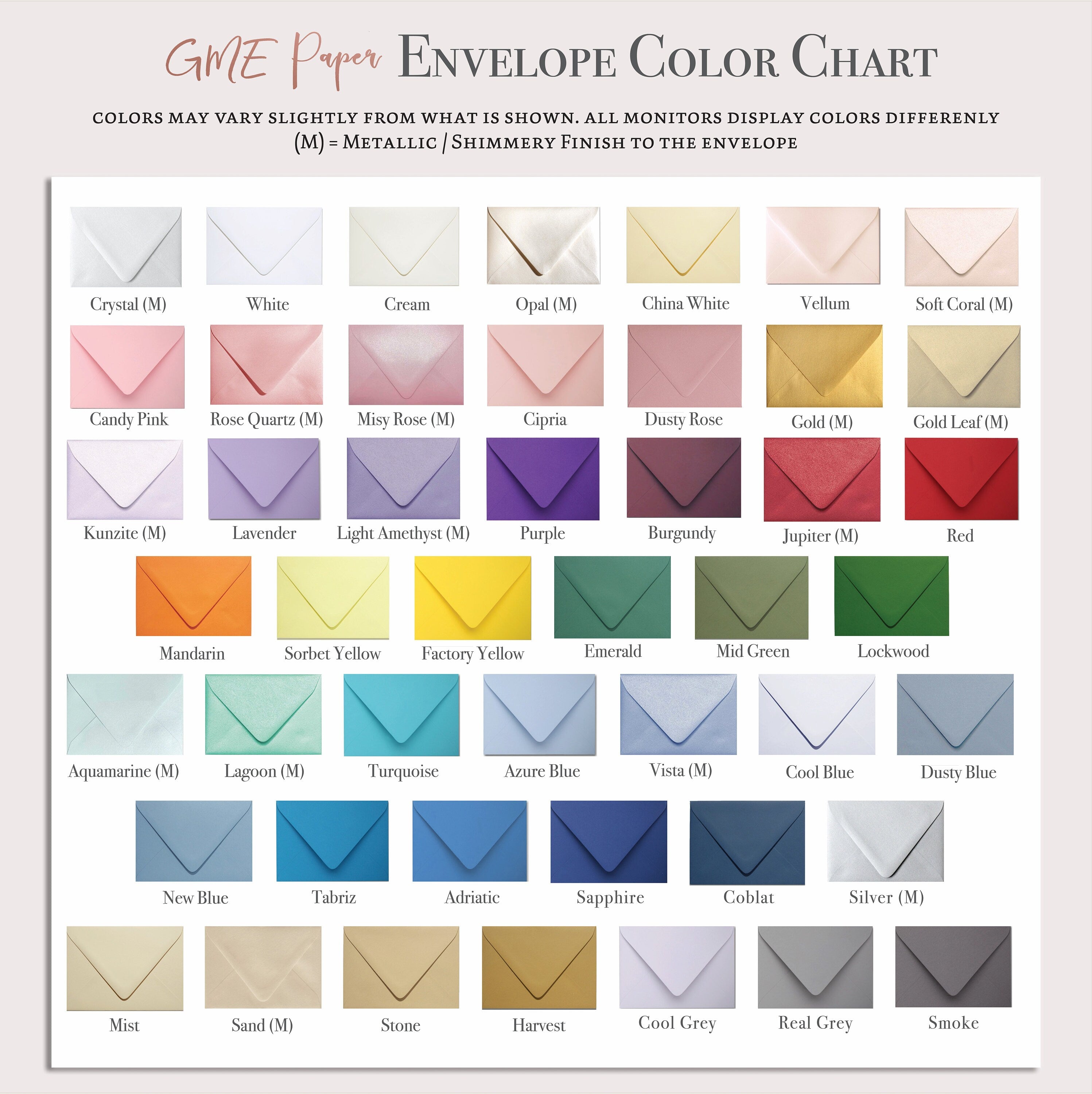 Envelope Colors