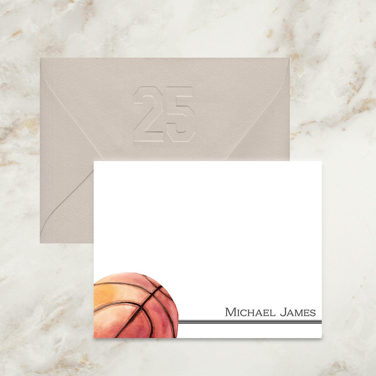 Basketball Notecards | Thank You Notes | Thank You Cards | Note Cards | Coach Gift | Sports Cards | Personalized | Stationery | Team | Gift