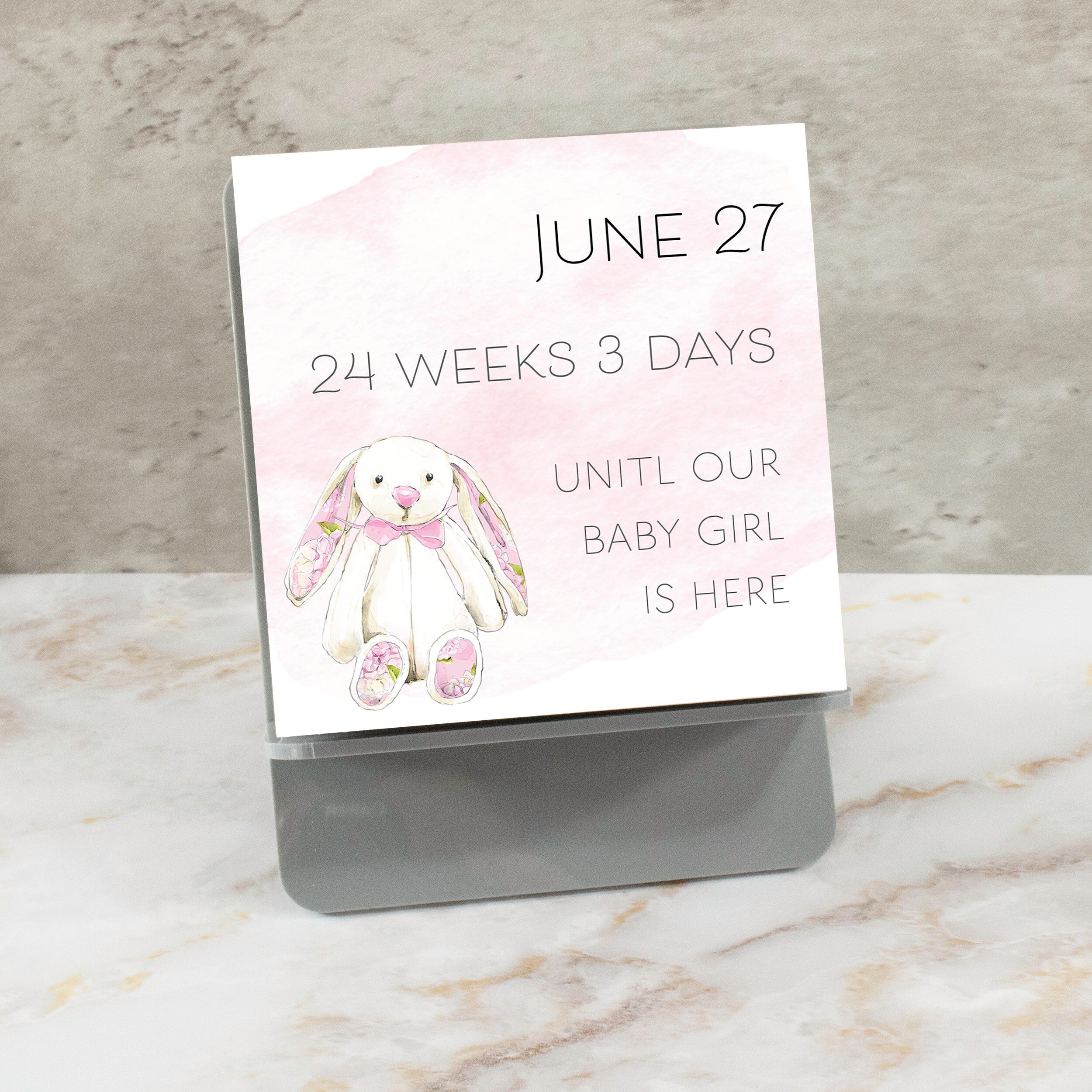 Countdown Calendar | Baby | Pregnancy | Mom to Be | Parents to Be | Baby Shower Gift | Countdown to Baby | Pregnancy Gift | Grandparent Gift