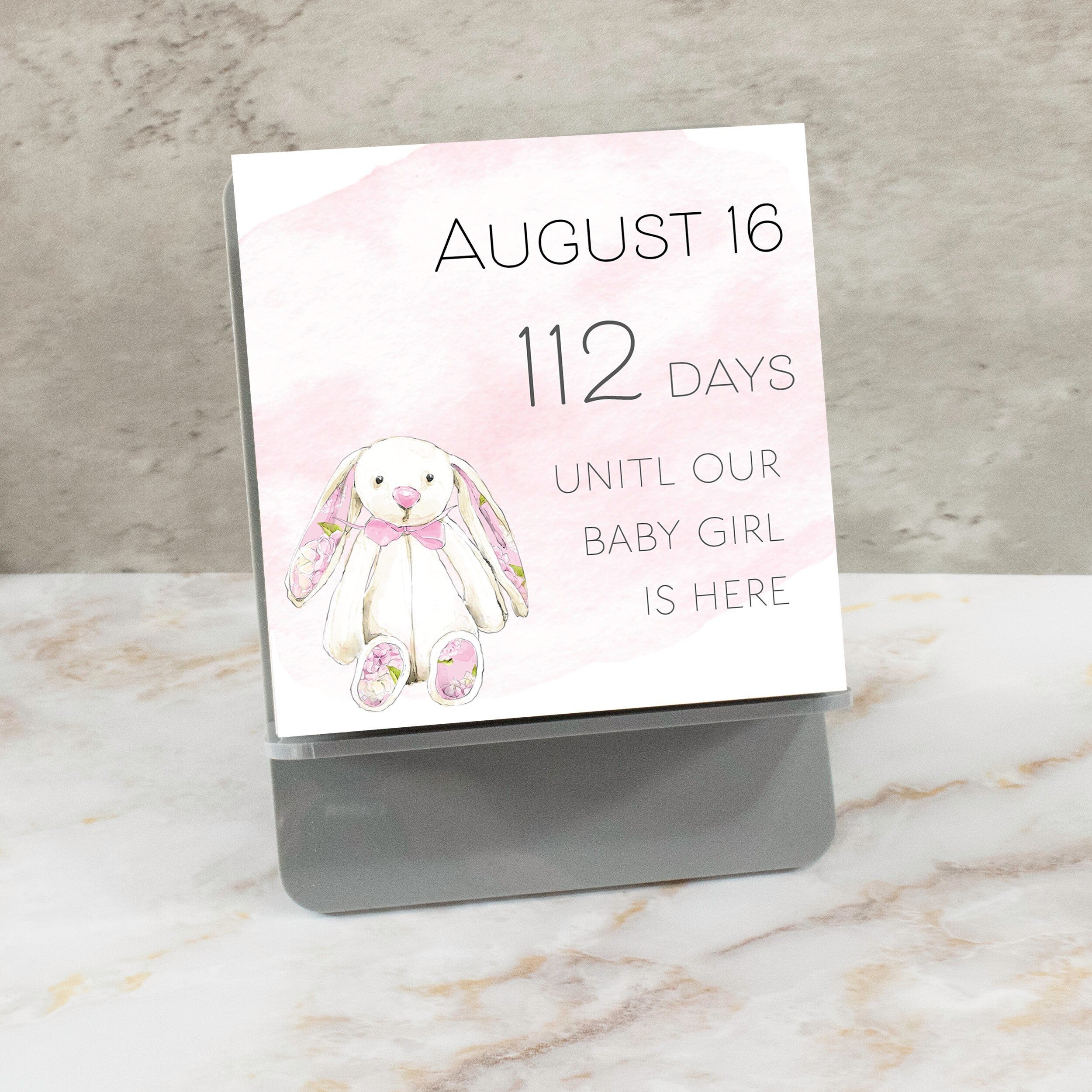 Countdown Calendar | Baby | Pregnancy | Mom to Be | Parents to Be | Baby Shower Gift | Countdown to Baby | Pregnancy Gift | Grandparent Gift