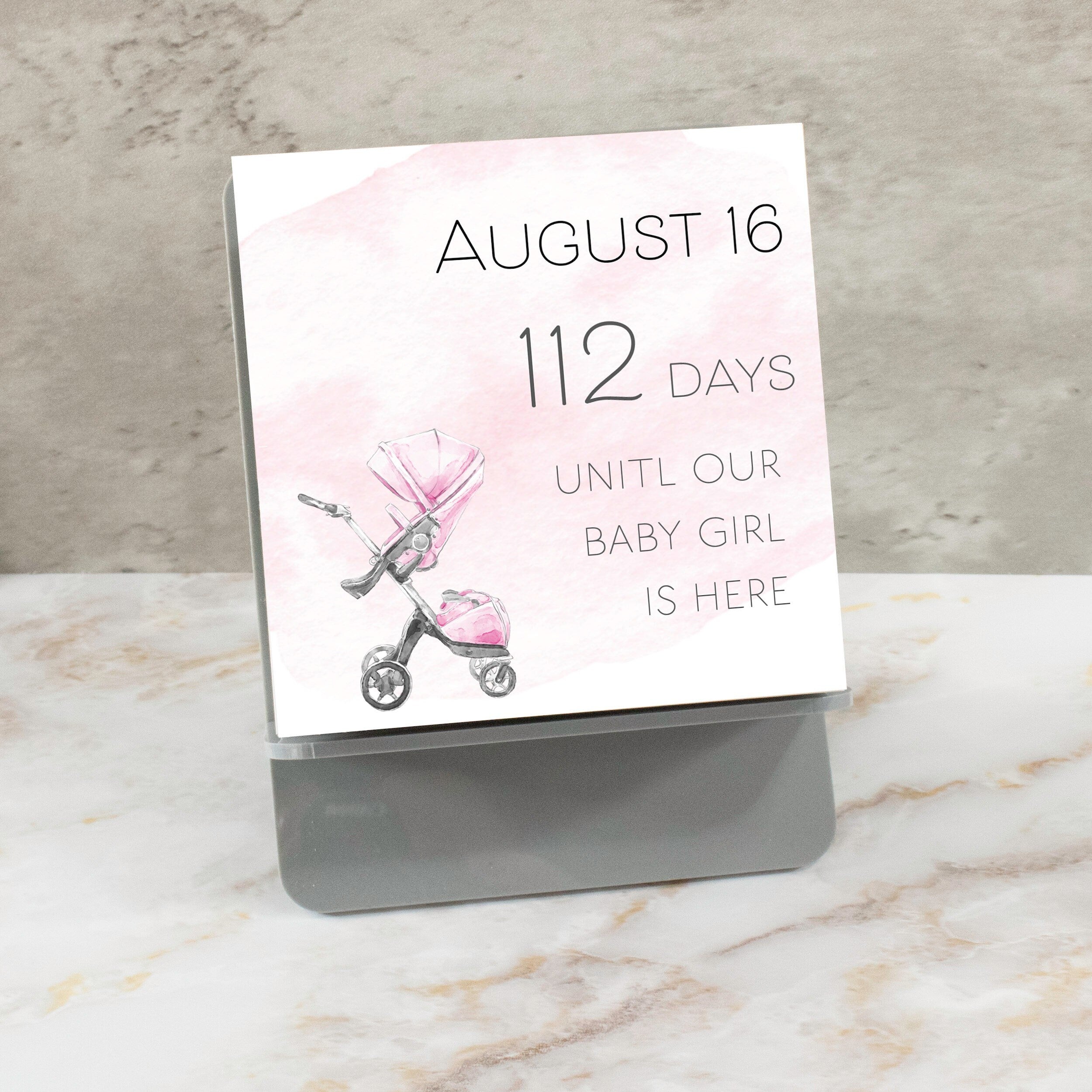 Countdown Calendar | Baby | Pregnancy | Mom to Be | Parents to Be | Baby Shower Gift | Countdown to Baby | Pregnancy Gift | Grandparent Gift