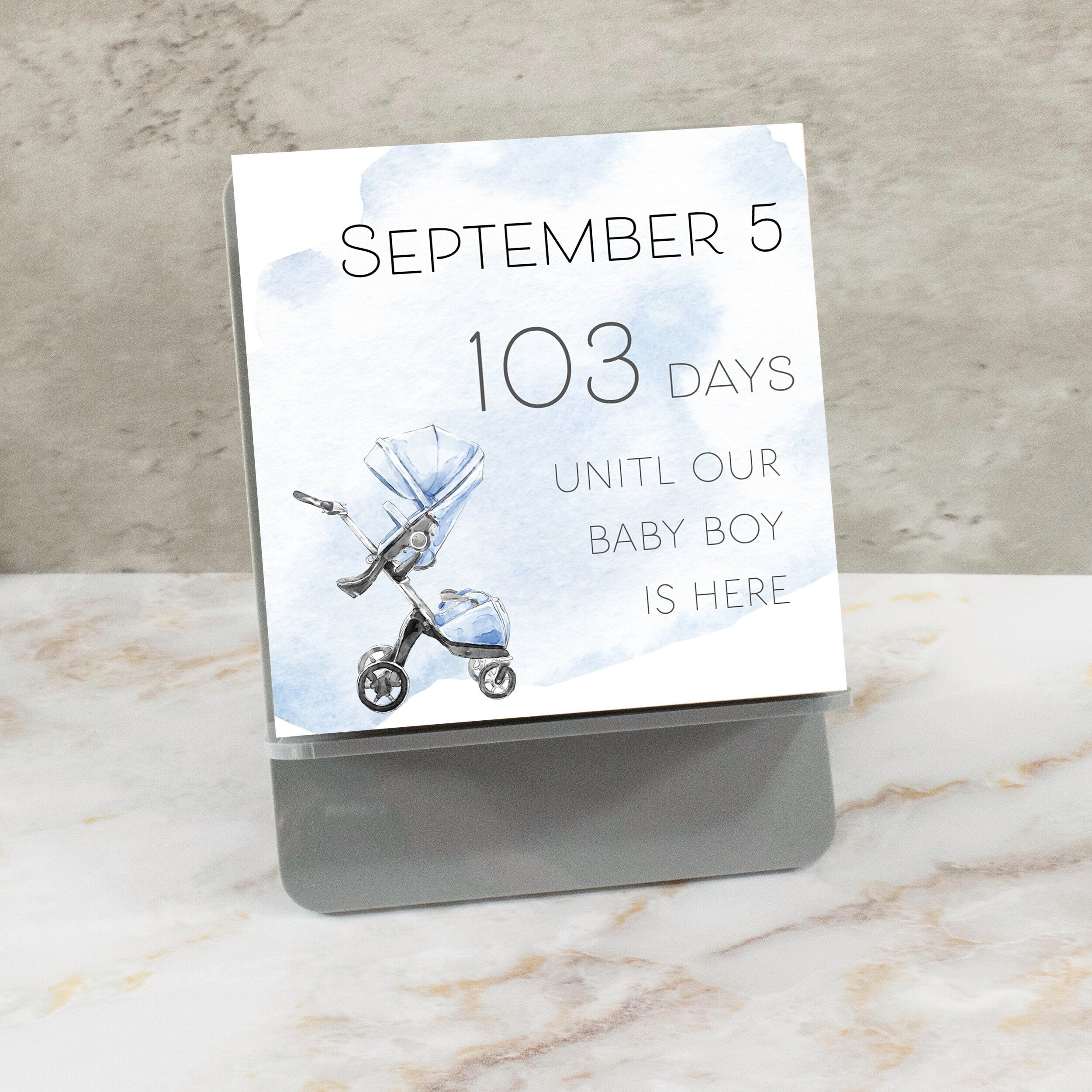 Countdown Calendar | Baby | Pregnancy | Mom to Be | Parents to Be | Baby Shower Gift | Countdown to Baby | Pregnancy Gift | Grandparent Gift