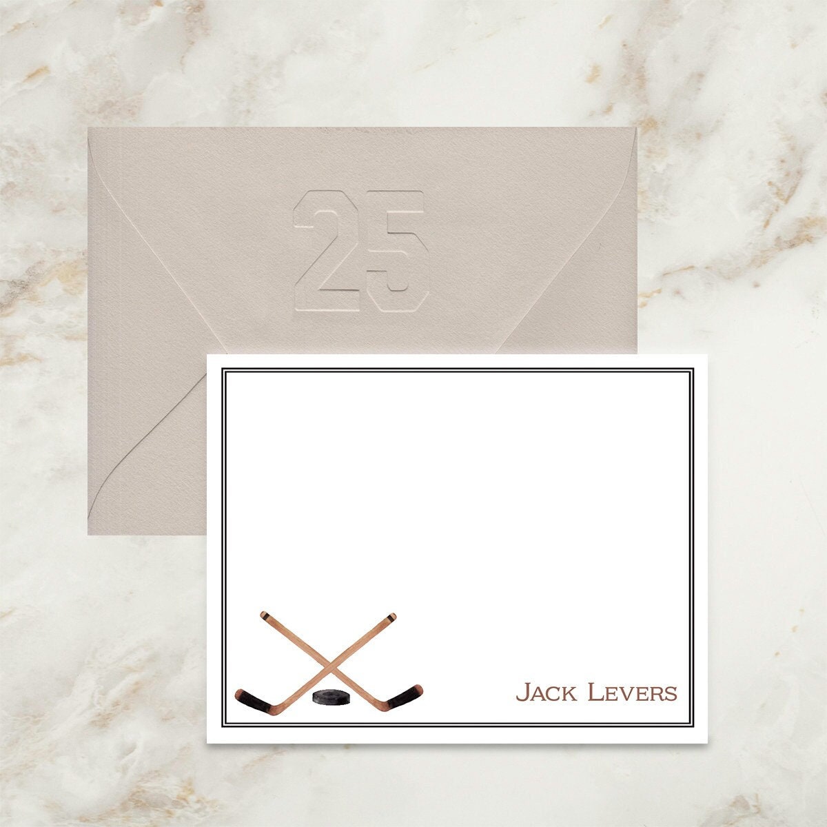 Hockey Notecards | Thank You Notes | Thank You Cards | Note Cards | Coach Gift | Sports Cards | Personalized | Stationery | Team | Gift