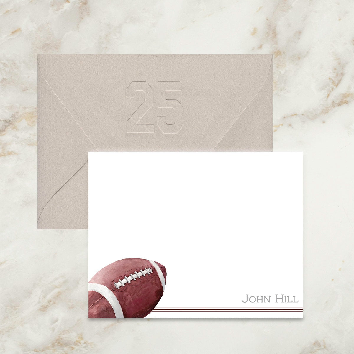 Football Notecards | Thank You Notes | Thank You Cards | Note Cards | Coach Gift | Sports Cards | Personalized | Stationery | Team | Gift