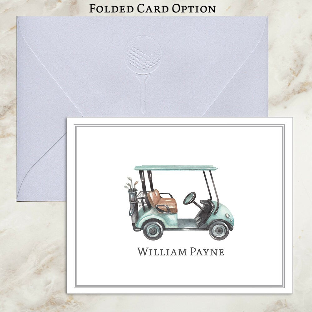 Golf Cart Notecards | Thank You Notes | Thank You Cards | Note Cards | Coach Gift | Sports Cards | Personalized | Stationery | Team | Gift