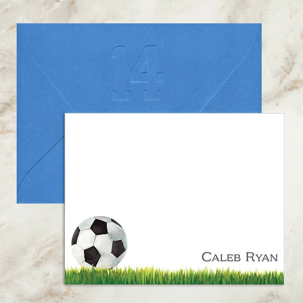 Soccer Notecards | Thank You Notes | Thank You Cards | Note Cards | Coach Gift | Sports Cards | Personalized | Stationery | Team | Gift