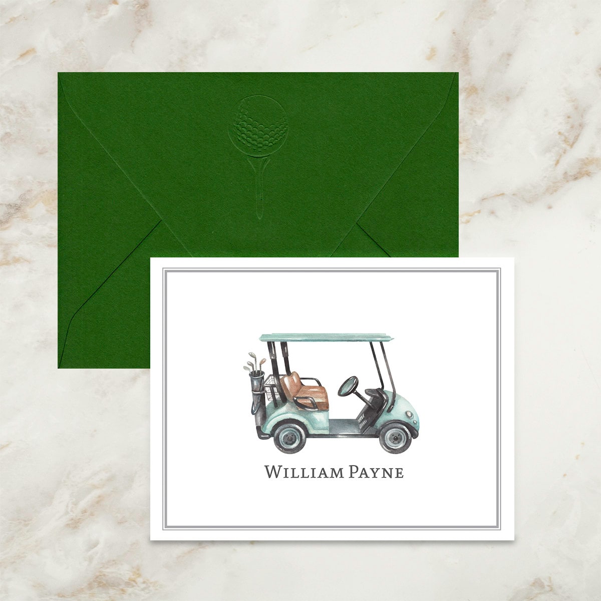 Golf Cart Notecards | Thank You Notes | Thank You Cards | Note Cards | Coach Gift | Sports Cards | Personalized | Stationery | Team | Gift