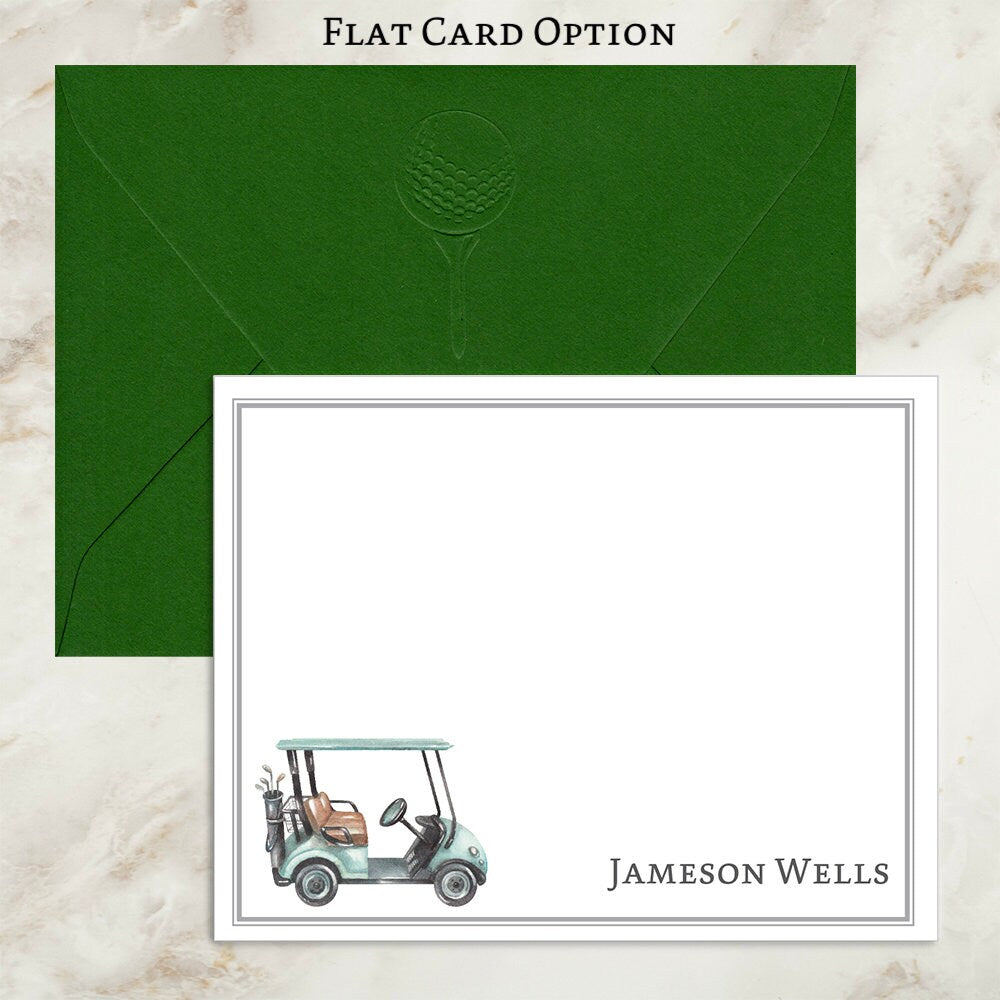 Golf Cart Notecards | Thank You Notes | Thank You Cards | Note Cards | Coach Gift | Sports Cards | Personalized | Stationery | Team | Gift