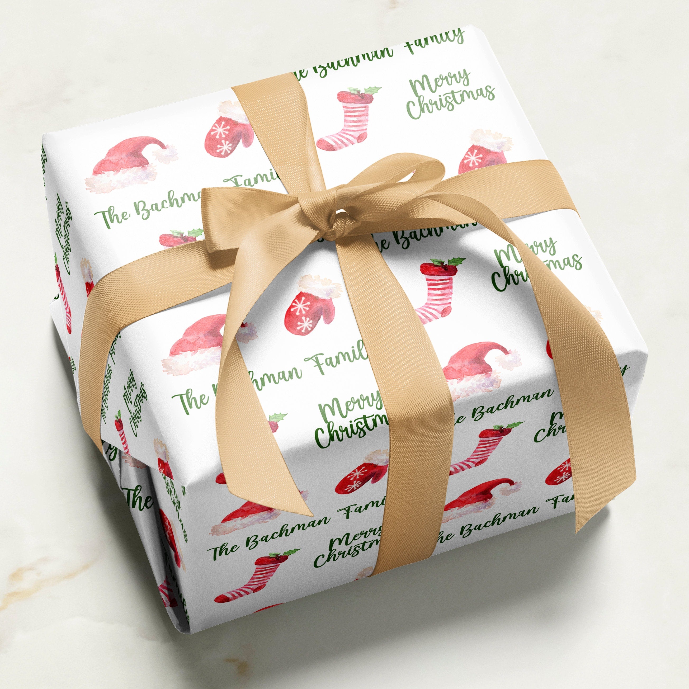 Christmas Wrapping Paper | Personalized Wrapping Paper | Personalized Gifts | Custom Gift Wrap | Name Wrapping Paper | Holiday Gift