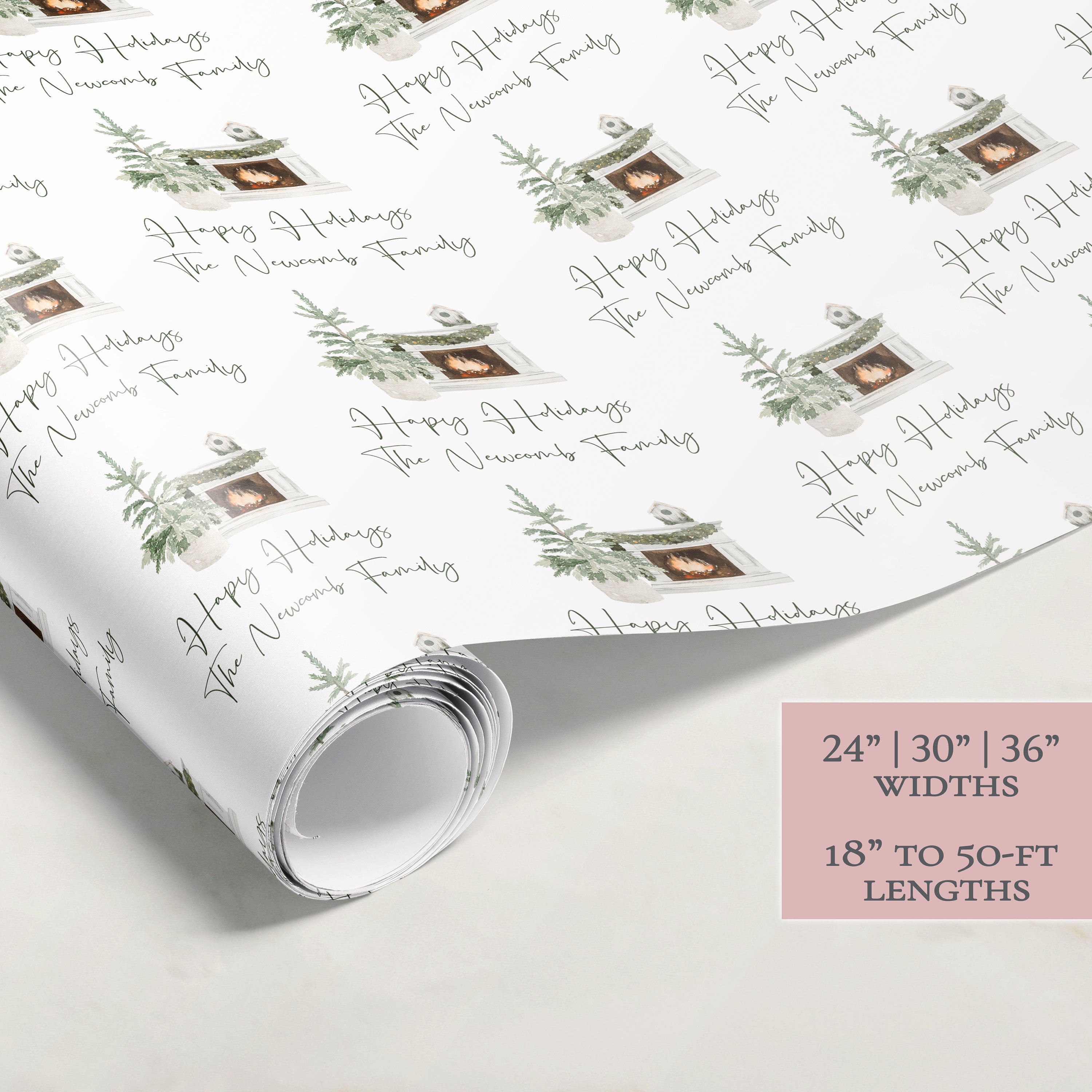 Christmas Wrapping Paper | Personalized Wrapping Paper | Personalized Gift | Custom Gift Wrap | Name Wrapping Paper | Holiday Gift